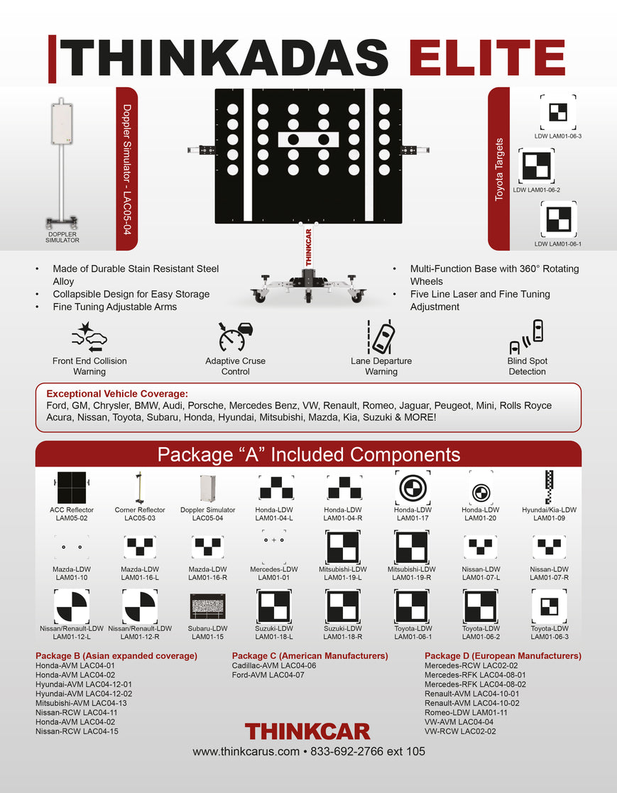 Professional Advanced Driver Assistance System - THINKADAS MASTER   (Package A, Standard Package)