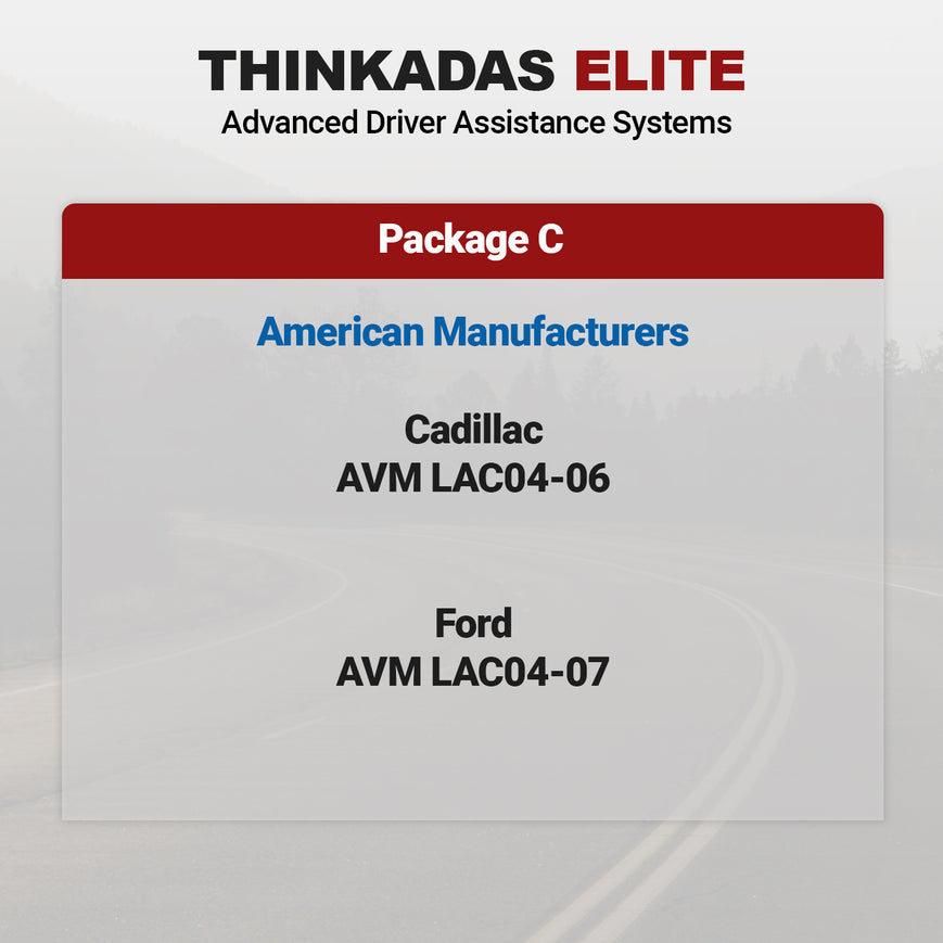 Professional Advanced Driver Assistance System - THINKADAS USA (Package C)