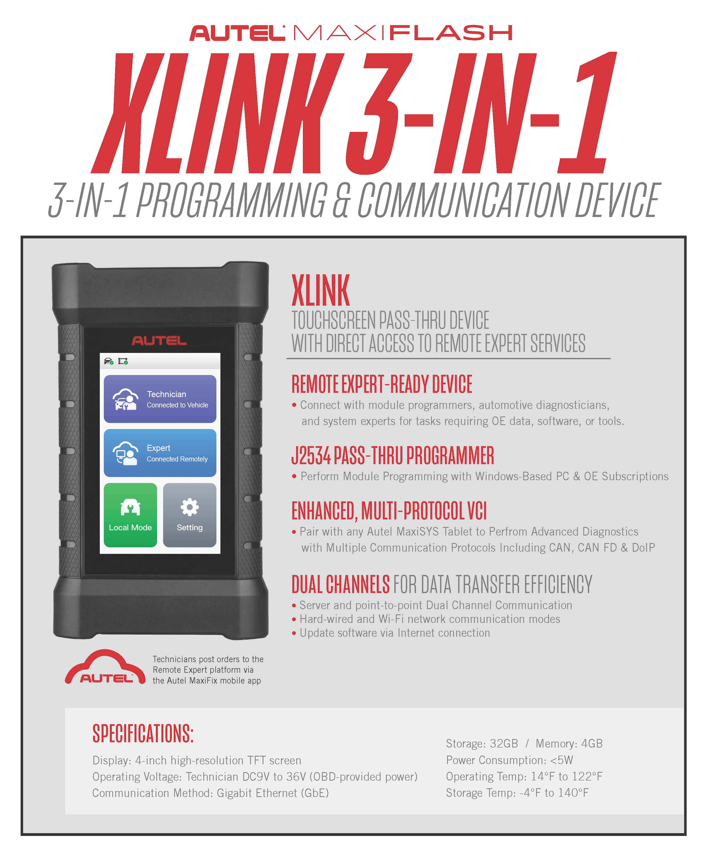 Xlink Key Programmer MaxiFLASH Xlink by Autel – Precision Tec Diagnostics